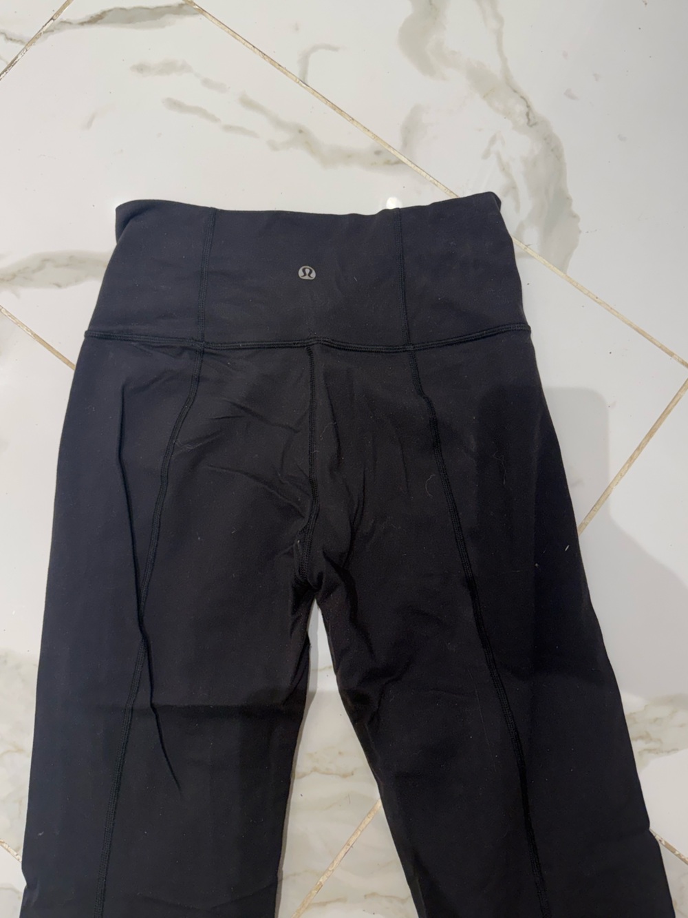 Black High-Waist Flared Leggings - Picture 2 of 9